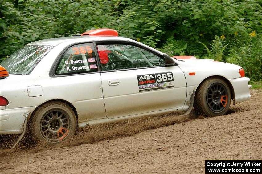 Richard Donovan / Greg Donovan Subaru Impreza on SS1, Crossroads I.