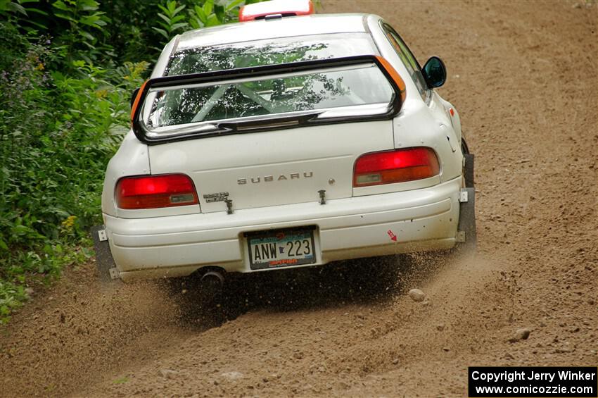 Richard Donovan / Greg Donovan Subaru Impreza on SS1, Crossroads I.