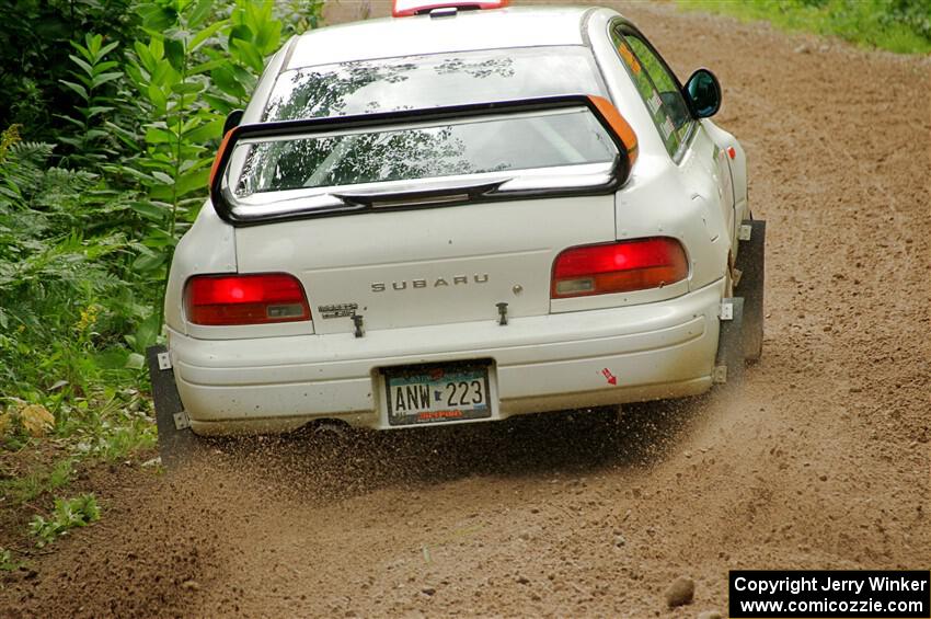 Richard Donovan / Greg Donovan Subaru Impreza on SS1, Crossroads I.