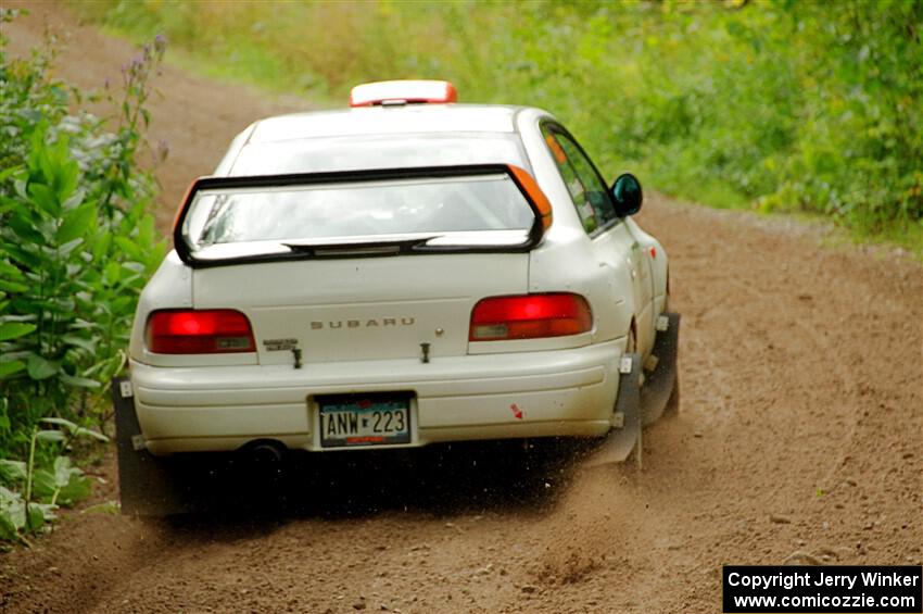 Richard Donovan / Greg Donovan Subaru Impreza on SS1, Crossroads I.