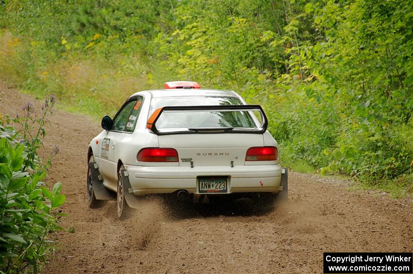 Richard Donovan / Greg Donovan Subaru Impreza on SS1, Crossroads I.