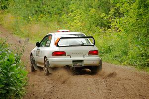 Richard Donovan / Greg Donovan Subaru Impreza on SS1, Crossroads I.