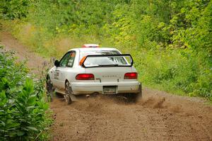 Richard Donovan / Greg Donovan Subaru Impreza on SS1, Crossroads I.