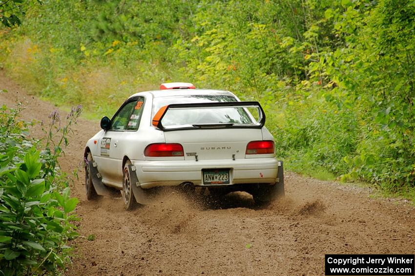 Richard Donovan / Greg Donovan Subaru Impreza on SS1, Crossroads I.