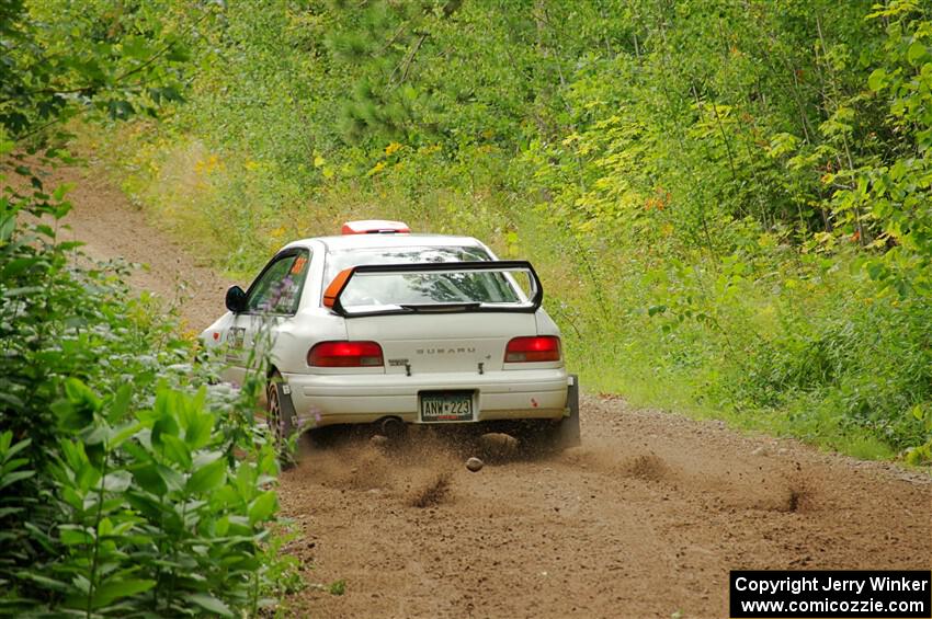 Richard Donovan / Greg Donovan Subaru Impreza on SS1, Crossroads I.