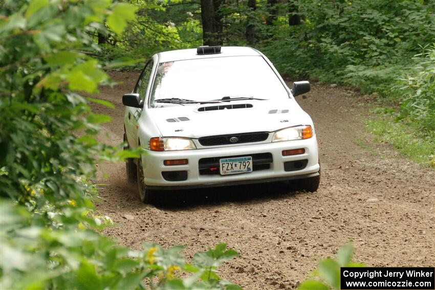 Jack Nelson / Isaac Zink Subaru Impreza on SS1, Crossroads I.