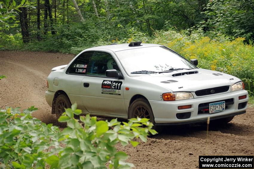 Jack Nelson / Isaac Zink Subaru Impreza on SS1, Crossroads I.