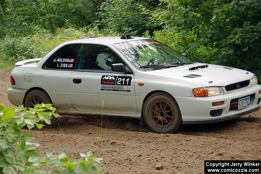 Jack Nelson / Isaac Zink Subaru Impreza on SS1, Crossroads I.