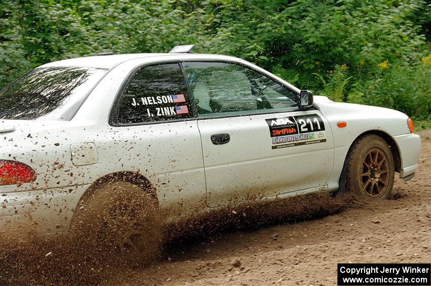 Jack Nelson / Isaac Zink Subaru Impreza on SS1, Crossroads I.