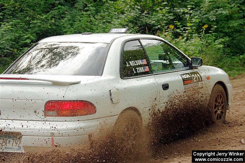 Jack Nelson / Isaac Zink Subaru Impreza on SS1, Crossroads I.