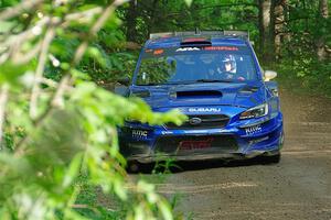 Travis Pastrana / Rhianon Gelsomino Subaru WRX STi on SS5, Crossroads II.