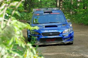 Travis Pastrana / Rhianon Gelsomino Subaru WRX STi on SS5, Crossroads II.