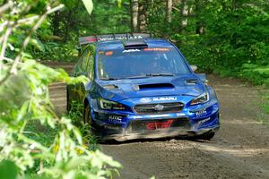 Travis Pastrana / Rhianon Gelsomino Subaru WRX STi on SS5, Crossroads II.