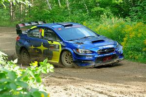 Travis Pastrana / Rhianon Gelsomino Subaru WRX STi on SS5, Crossroads II.