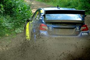 Travis Pastrana / Rhianon Gelsomino Subaru WRX STi on SS5, Crossroads II.