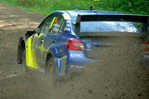 Travis Pastrana / Rhianon Gelsomino Subaru WRX STi on SS5, Crossroads II.