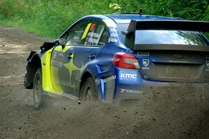 Travis Pastrana / Rhianon Gelsomino Subaru WRX STi on SS5, Crossroads II.