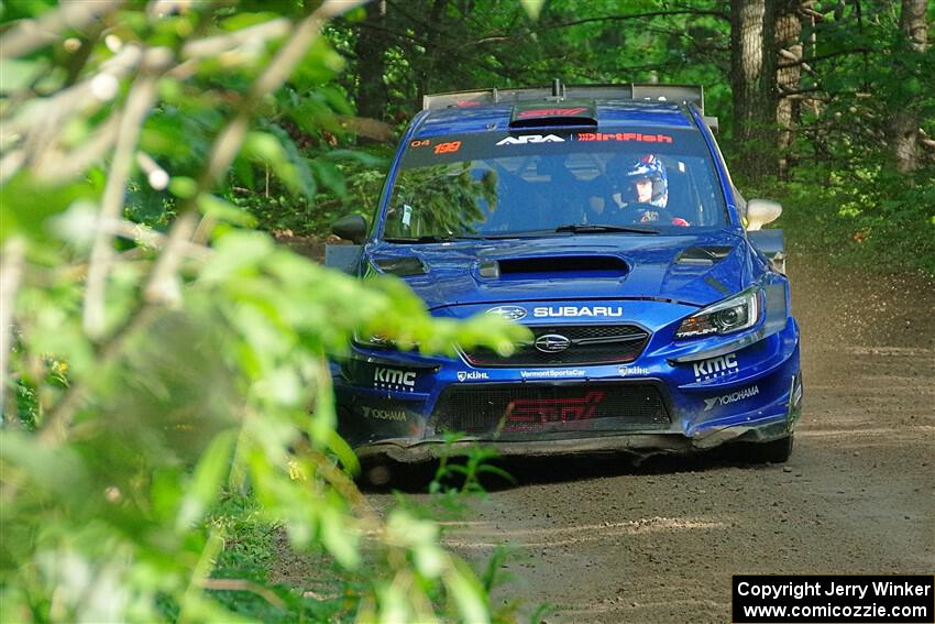 Travis Pastrana / Rhianon Gelsomino Subaru WRX STi on SS5, Crossroads II.