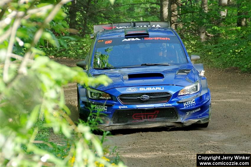 Travis Pastrana / Rhianon Gelsomino Subaru WRX STi on SS5, Crossroads II.