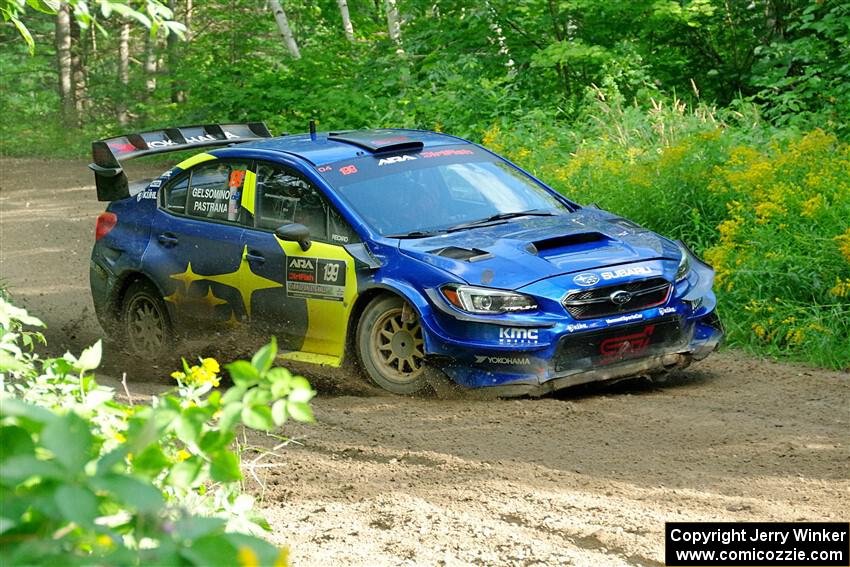 Travis Pastrana / Rhianon Gelsomino Subaru WRX STi on SS5, Crossroads II.