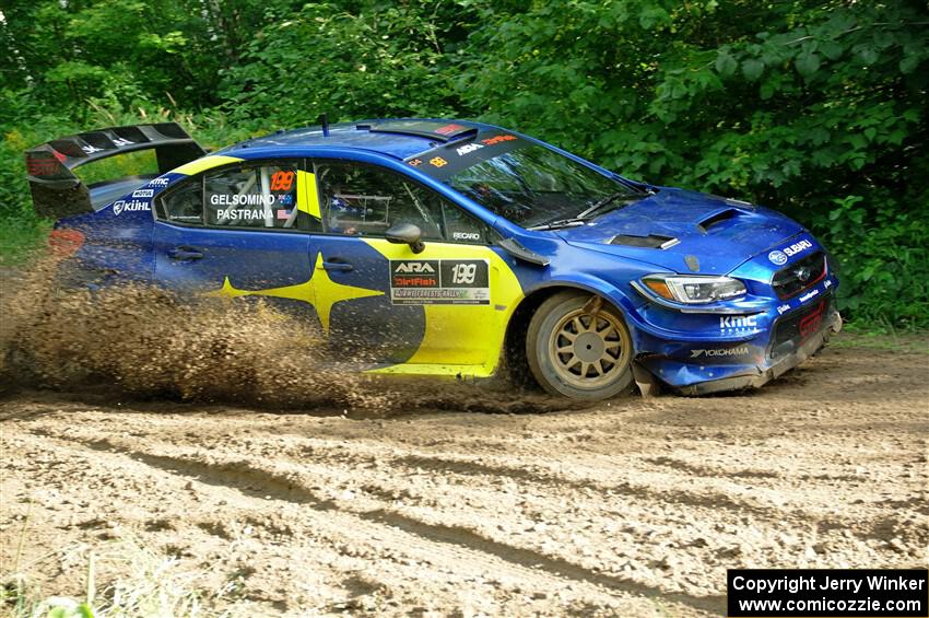 Travis Pastrana / Rhianon Gelsomino Subaru WRX STi on SS5, Crossroads II.