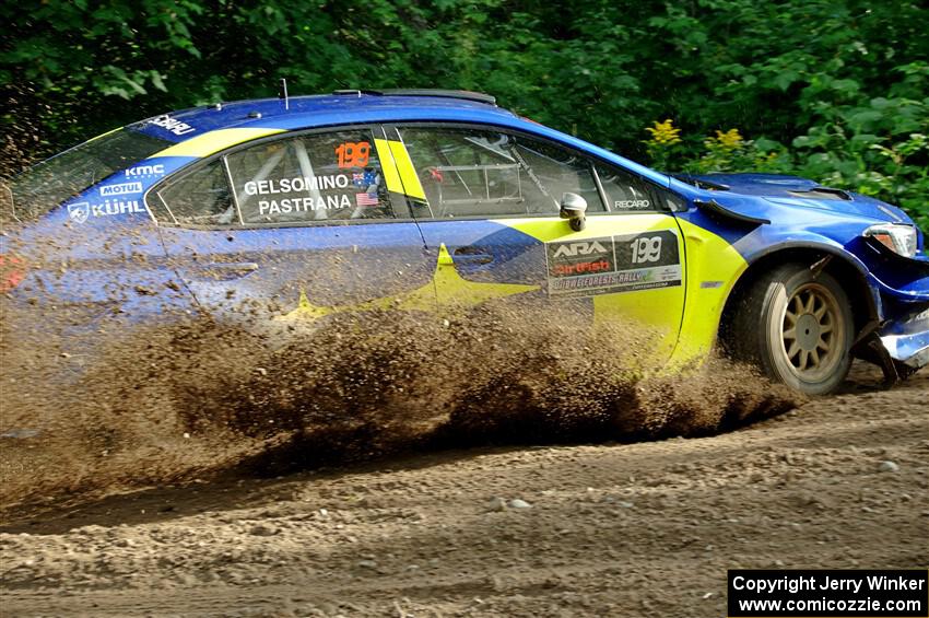 Travis Pastrana / Rhianon Gelsomino Subaru WRX STi on SS5, Crossroads II.