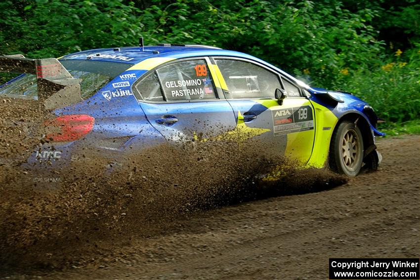 Travis Pastrana / Rhianon Gelsomino Subaru WRX STi on SS5, Crossroads II.