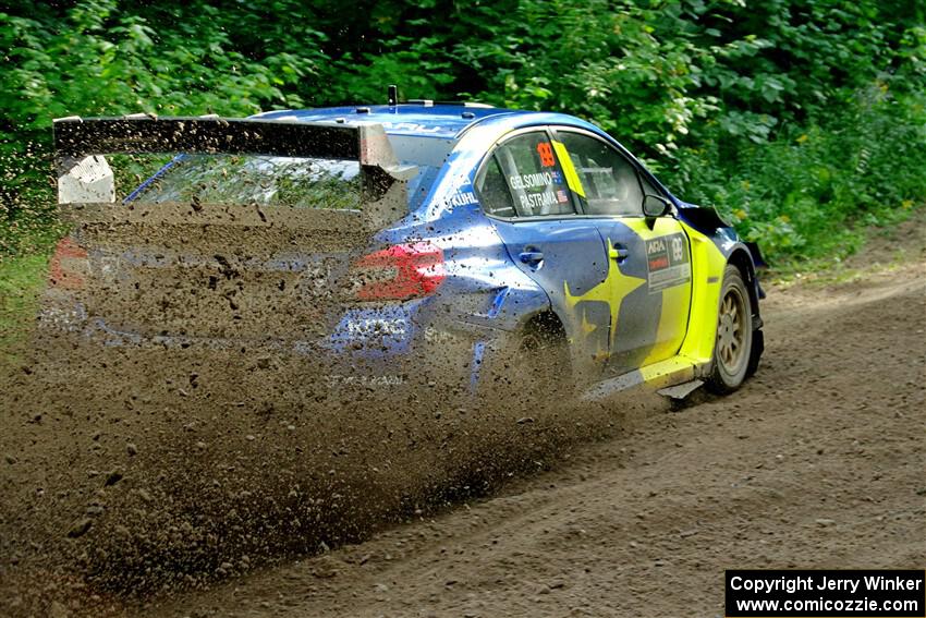 Travis Pastrana / Rhianon Gelsomino Subaru WRX STi on SS5, Crossroads II.