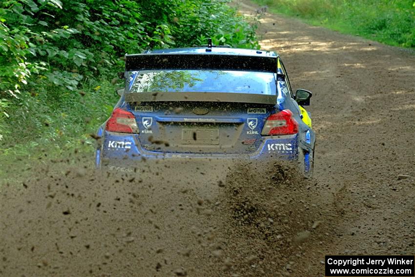 Travis Pastrana / Rhianon Gelsomino Subaru WRX STi on SS5, Crossroads II.