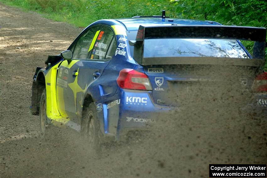 Travis Pastrana / Rhianon Gelsomino Subaru WRX STi on SS5, Crossroads II.