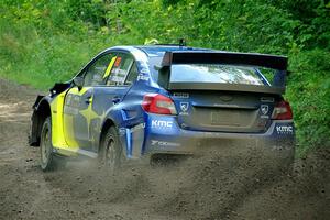 Travis Pastrana / Rhianon Gelsomino Subaru WRX STi on SS5, Crossroads II.