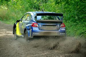 Travis Pastrana / Rhianon Gelsomino Subaru WRX STi on SS5, Crossroads II.