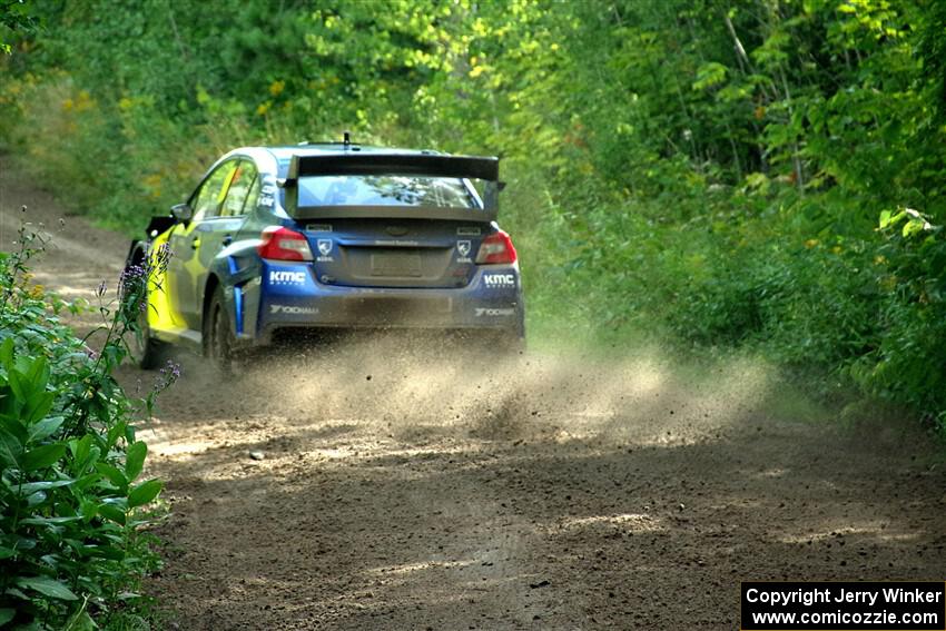 Travis Pastrana / Rhianon Gelsomino Subaru WRX STi on SS5, Crossroads II.