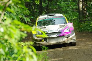 Patrick Gruszka / Florian Barral Mitsubishi Mirage RS on SS5, Crossroads II.