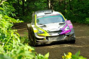 Patrick Gruszka / Florian Barral Mitsubishi Mirage RS on SS5, Crossroads II.