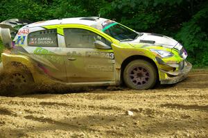 Patrick Gruszka / Florian Barral Mitsubishi Mirage RS on SS5, Crossroads II.