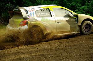 Patrick Gruszka / Florian Barral Mitsubishi Mirage RS on SS5, Crossroads II.