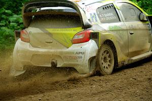 Patrick Gruszka / Florian Barral Mitsubishi Mirage RS on SS5, Crossroads II.