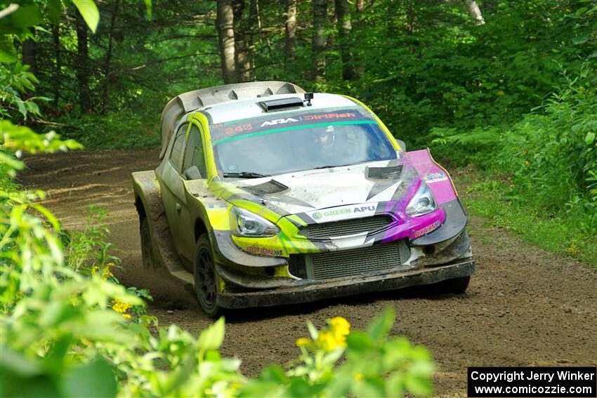 Patrick Gruszka / Florian Barral Mitsubishi Mirage RS on SS5, Crossroads II.