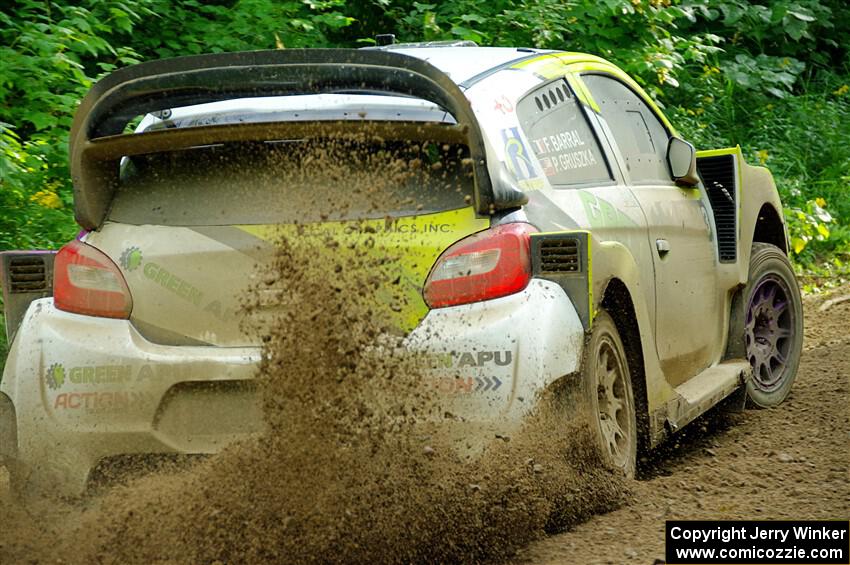 Patrick Gruszka / Florian Barral Mitsubishi Mirage RS on SS5, Crossroads II.