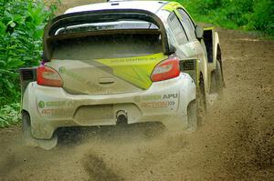 Patrick Gruszka / Florian Barral Mitsubishi Mirage RS on SS5, Crossroads II.