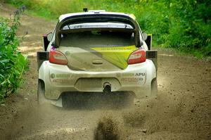 Patrick Gruszka / Florian Barral Mitsubishi Mirage RS on SS5, Crossroads II.