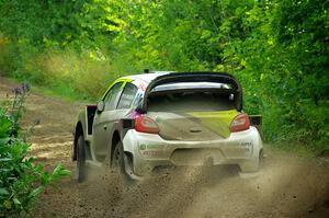 Patrick Gruszka / Florian Barral Mitsubishi Mirage RS on SS5, Crossroads II.