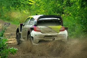 Patrick Gruszka / Florian Barral Mitsubishi Mirage RS on SS5, Crossroads II.