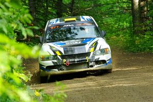 Klim Fedoff / Oscar Romero Mitsubishi Lancer Evo IX on SS5, Crossroads II.