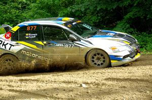 Klim Fedoff / Oscar Romero Mitsubishi Lancer Evo IX on SS5, Crossroads II.