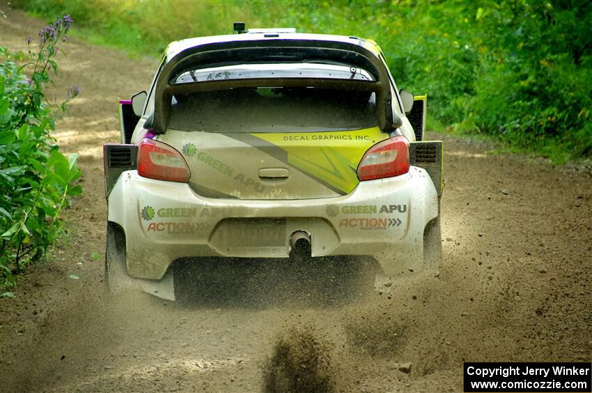 Patrick Gruszka / Florian Barral Mitsubishi Mirage RS on SS5, Crossroads II.