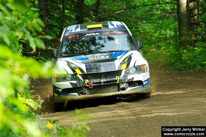 Klim Fedoff / Oscar Romero Mitsubishi Lancer Evo IX on SS5, Crossroads II.