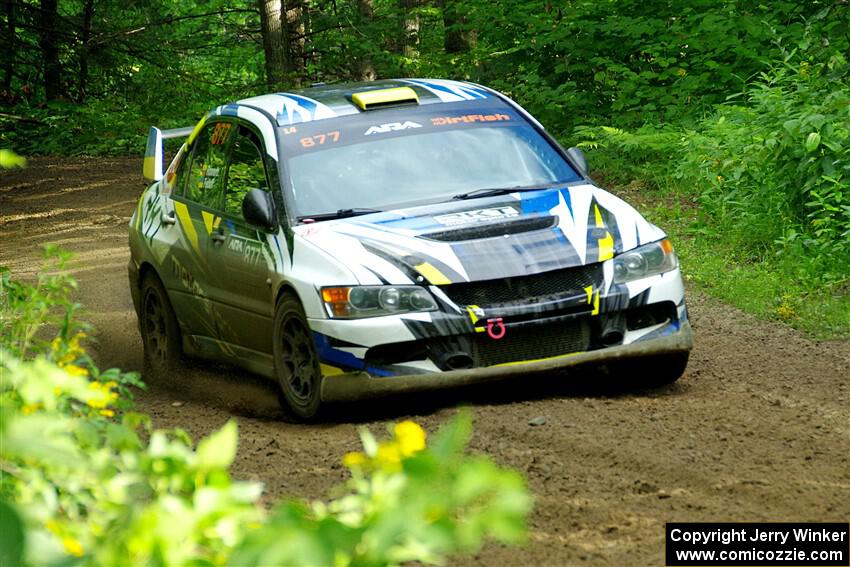 Klim Fedoff / Oscar Romero Mitsubishi Lancer Evo IX on SS5, Crossroads II.