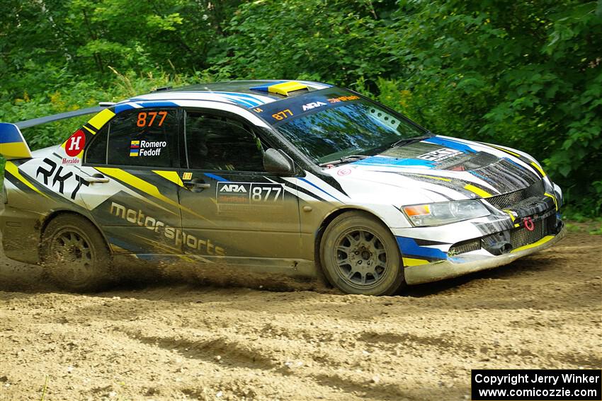 Klim Fedoff / Oscar Romero Mitsubishi Lancer Evo IX on SS5, Crossroads II.